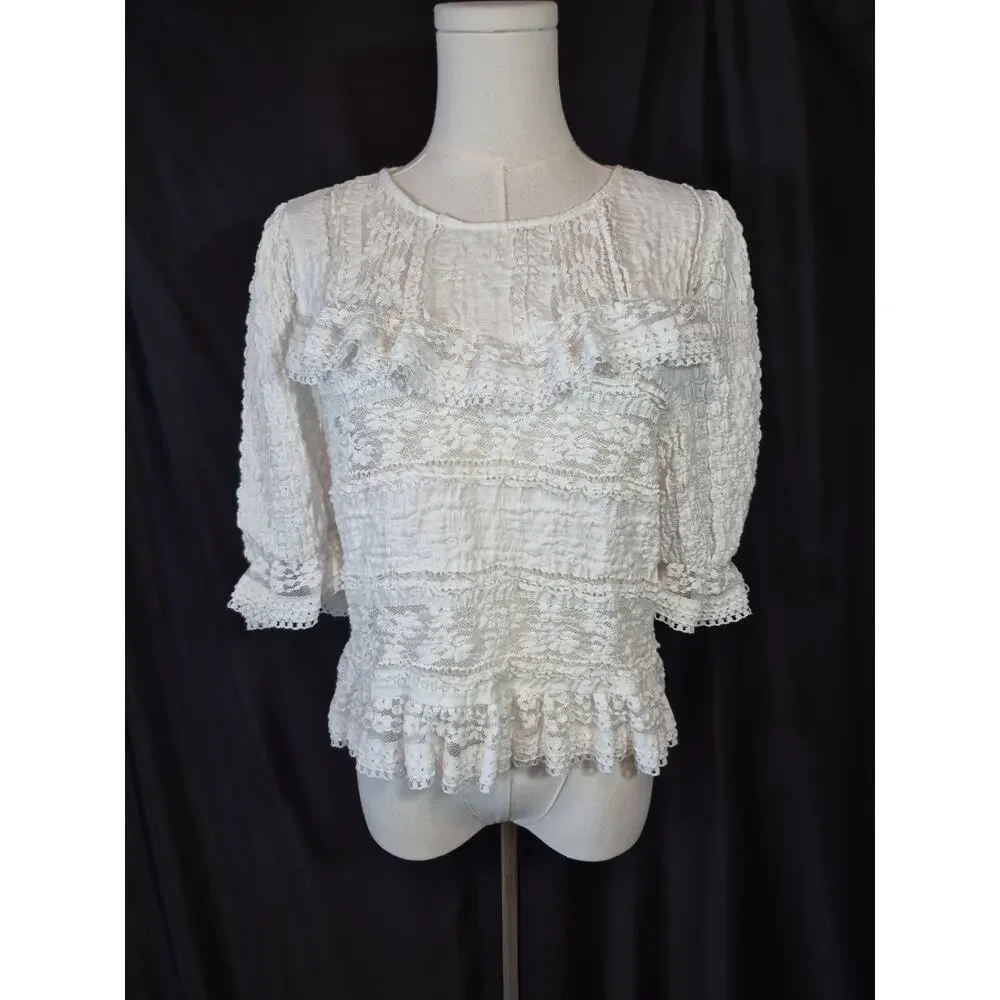Anthropologie puff sleeve